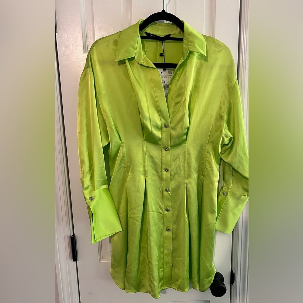 Zara Satin Mink dress